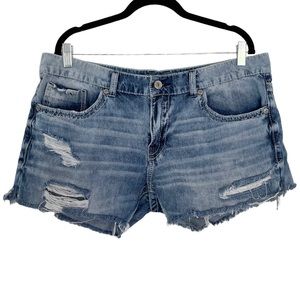 BKE Distressed Jean Shorts Sz 34/36